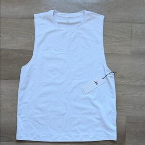 ALO Yoga Men's Classic White Tank Top